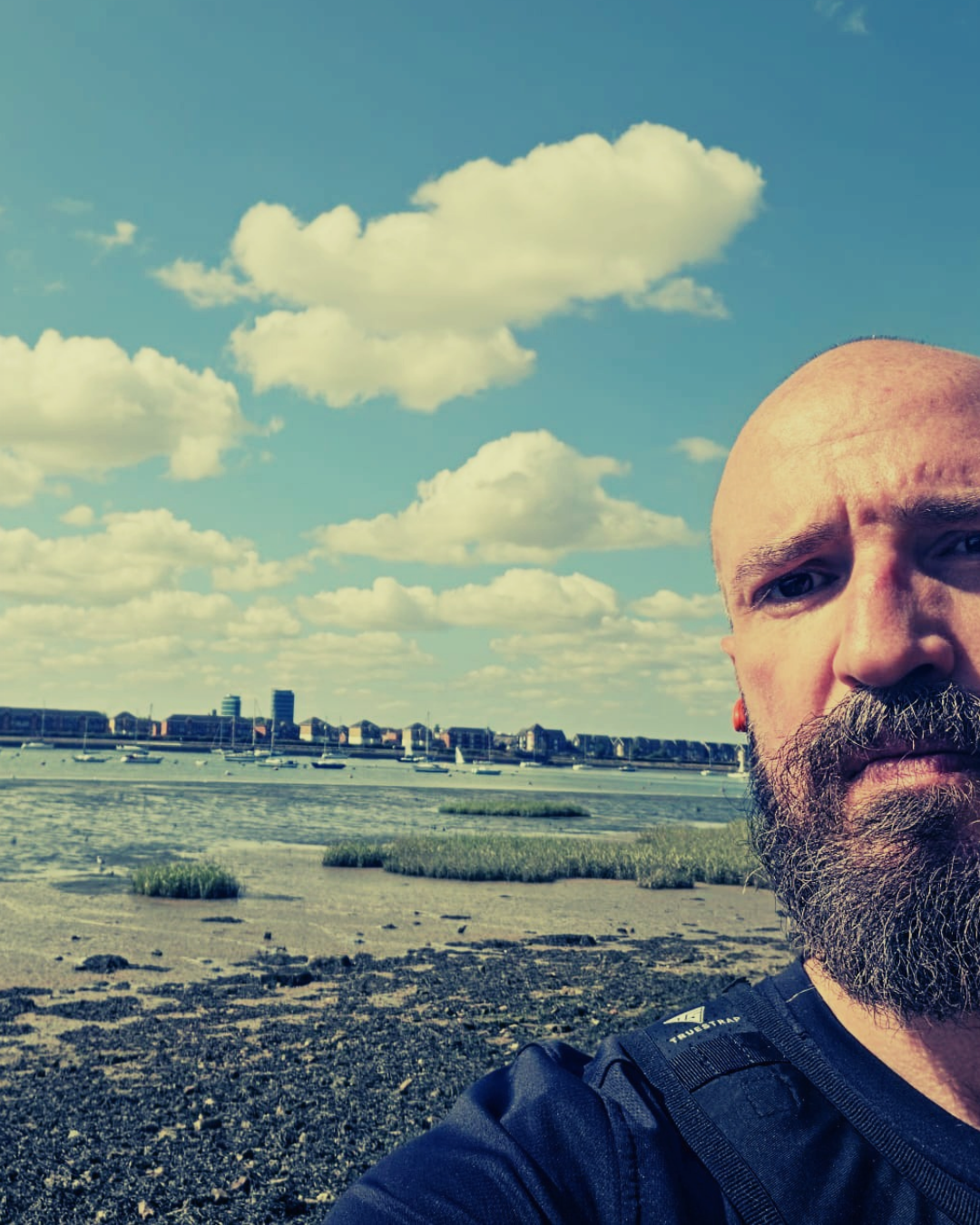 Runner by the river