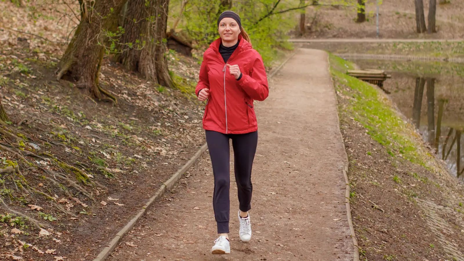 Running in the park